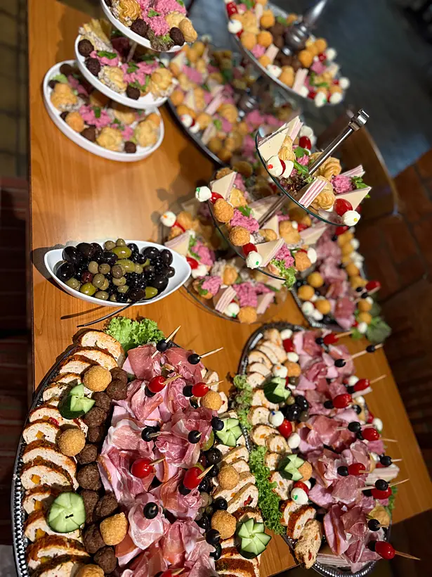 Buffet von oben